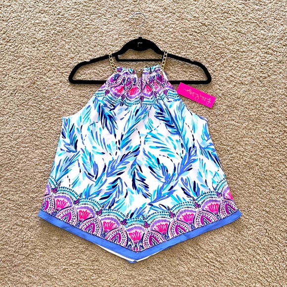 NWT Lilly Pulitzer Flock Together Engineered Top - Picture 1 of 3